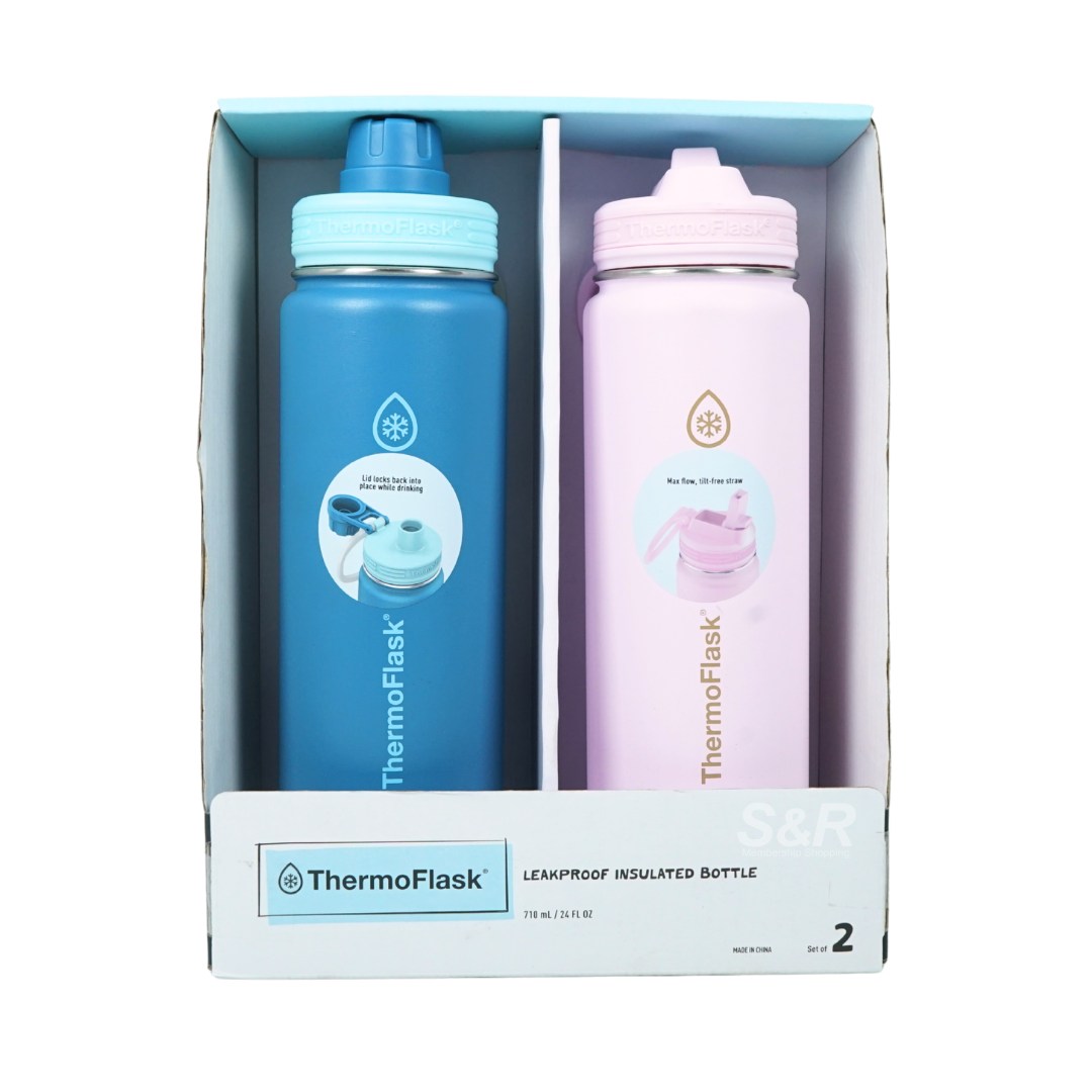 ThermoFlask Leakproof Insulated Bottle 2 x 710mL